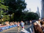 Runners draw near to the finish line Runners draw near to the finish line